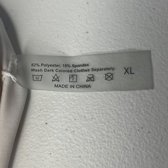 Pineapple Print Bikini Bottom High Waisted Womens XL White Summer Swim - Picture 6 of 6